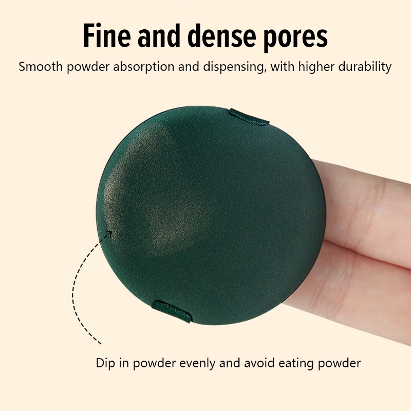 พัฟฟองน้ําแต่งหน้าแบบสองด้าน 7ชิ้น/กล่อง พัฟฟองน้ำบีบีครีมเปียกและแห้ง พัฟแอร์คุชชั่น ไม่กินแป้ง - 3