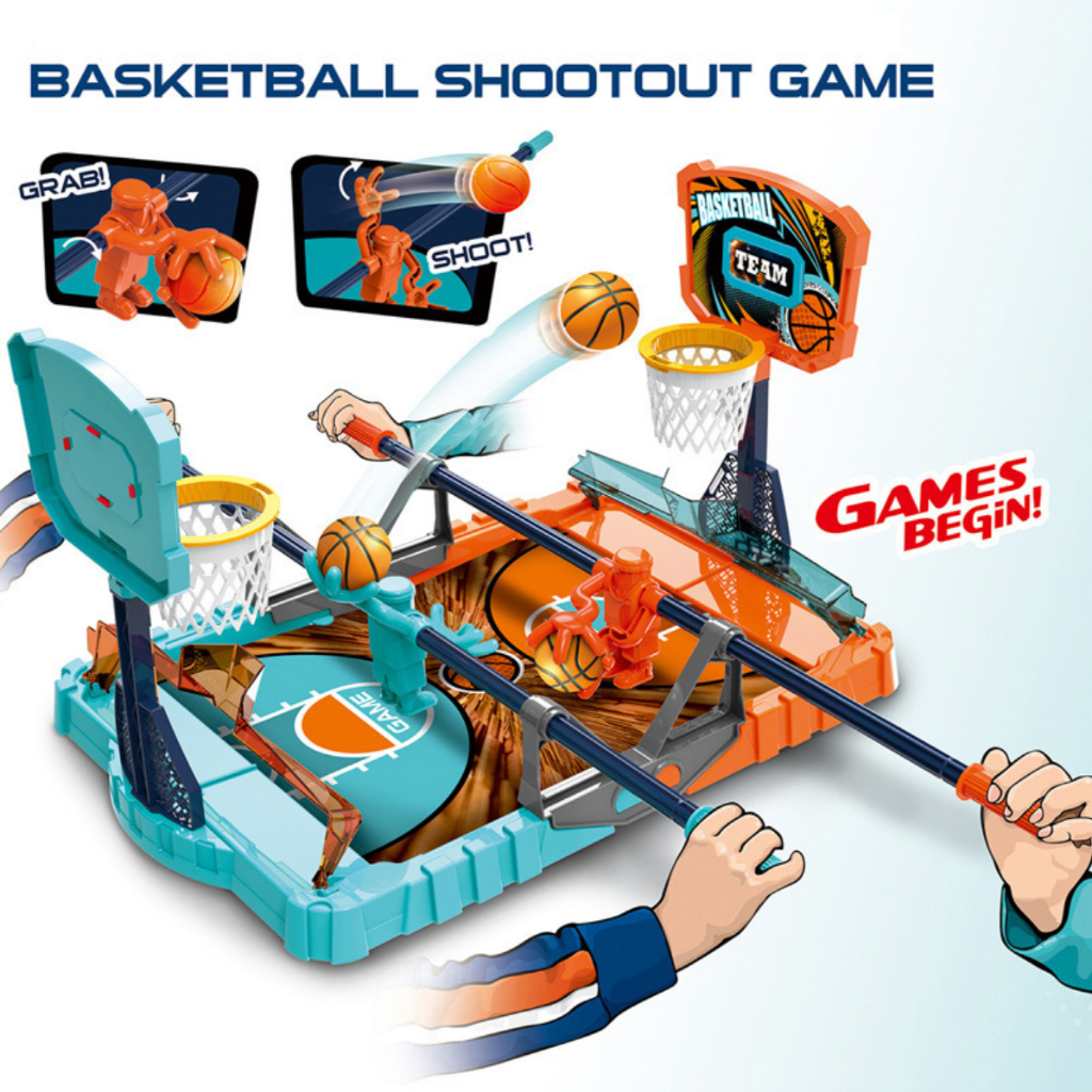 เกมชู้ตบาส แข่งชู้ตบาส แบบตั้งโต๊ะ เกมกระดาน ของเล่นเด็ก Basketball Shootout Game