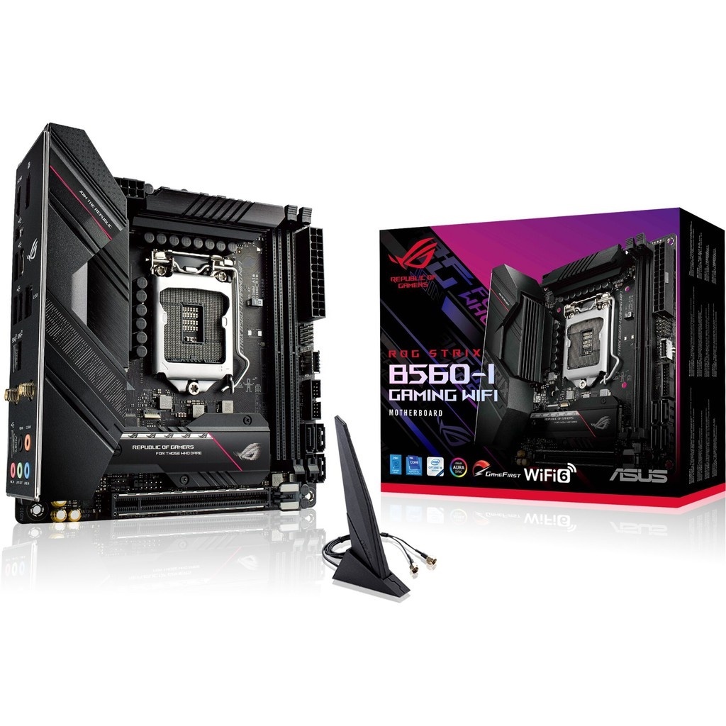 MAINBOARD (เมนบอร์ด) 1200 ASUS ROG STRIX B560-I GAMING WIFI [Mini-ITX] ตัวท็อป พร้อมส่ง