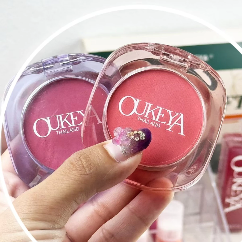 OUKEYA บลัชออนเนื้อฝุ่น สีชัด ติดทน เปลี่ยนสีตามอุณหภูมิ thumbnail 6