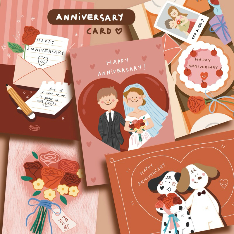 BMCK - การ์ดวันครบรอบ (มีซอง) Anniversary card การ์ดความรัก