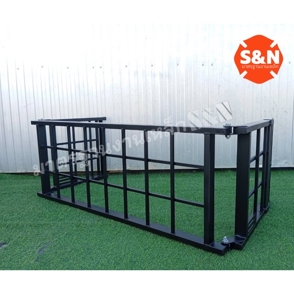บันไดขึ้นรถมอเตอร์ไซค์ 3 พับ แบบกั้นคอกกระบะตัวล็อคตรงรุ่น รับน้ำหนัก 600 Kg  มี4สีให้เลือก รูปที่ 6