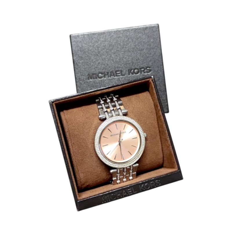 Michael Kors Ladies Darci Glits Watch MK3218 Silver นาฬิกาข้อมือผู้หญิง