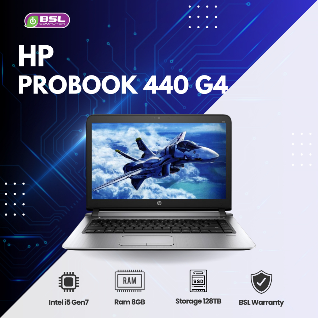 โน๊ตบุ๊คมือสอง HP PROBOOK 440 G4 CPU i5 GEN 7 แรงๆ Used laptop ลงโปรแกรมพร้อมใช้งาน พร้อมส่ง