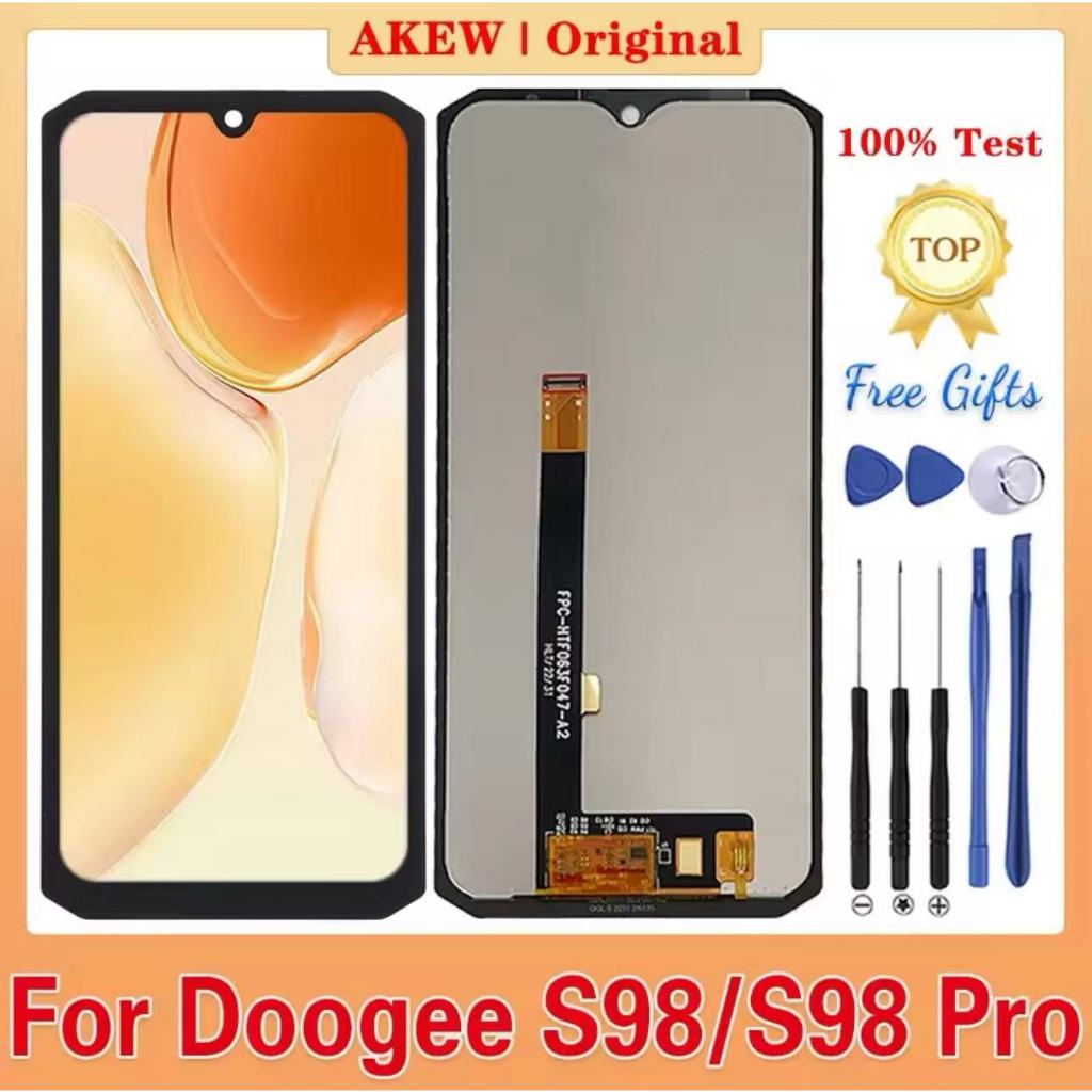 Original 6.3" For DOOGEE S98 LCD Display New Doogee S98 Pro S99Touch Screen 100% Test S98PRO Digitiz