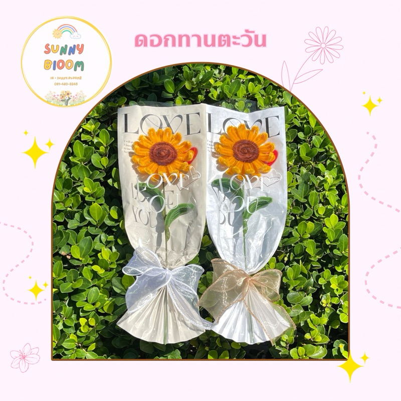 ดอกทานตะวันจิ๋ว คละสีช่อ/สีโบว์