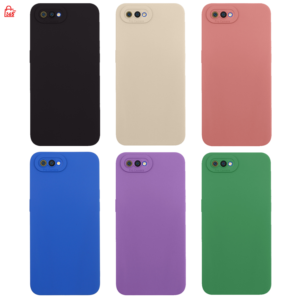 เคส สำหรับ OPPO A1K realme C2 CPH1923 เคสซิลิโคนนิ่ม กันกล้อง TPU สีพื้น