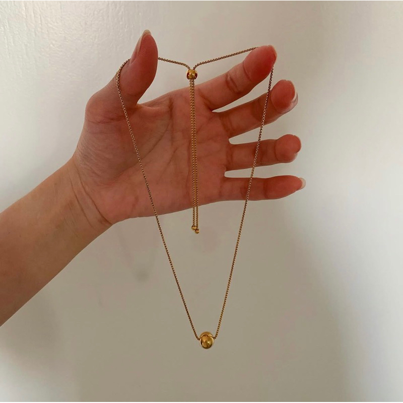 สร้อยสเตนเลส HER OBJECTIVE_HER RUSTY ADJUSTABLE NECKLACE