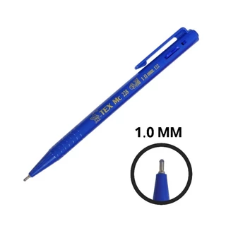 TEX ปากกาลูกลื่นเท็กซ์ MC228 หัวปากกา 1 มล. (แพ๊ค10ด้าม)(พร้อมส่ง)