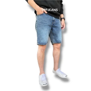 JEANSEXPRESS Short's Jeans กางเกงยีนส์ขาสั้นชาย ทรงเหนือเข่า สีบลูยีนส์ฟอก เป้าซิป Size 28-38 รับชำระปลายทาง