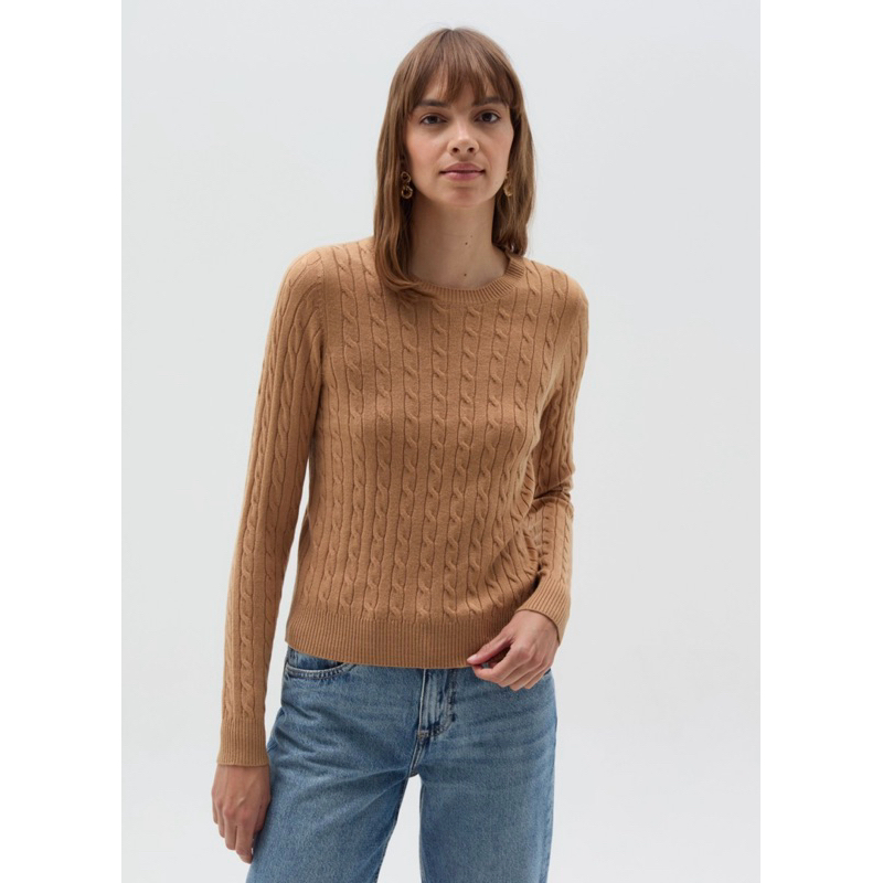 H&M knit sweater สี Beigebrown