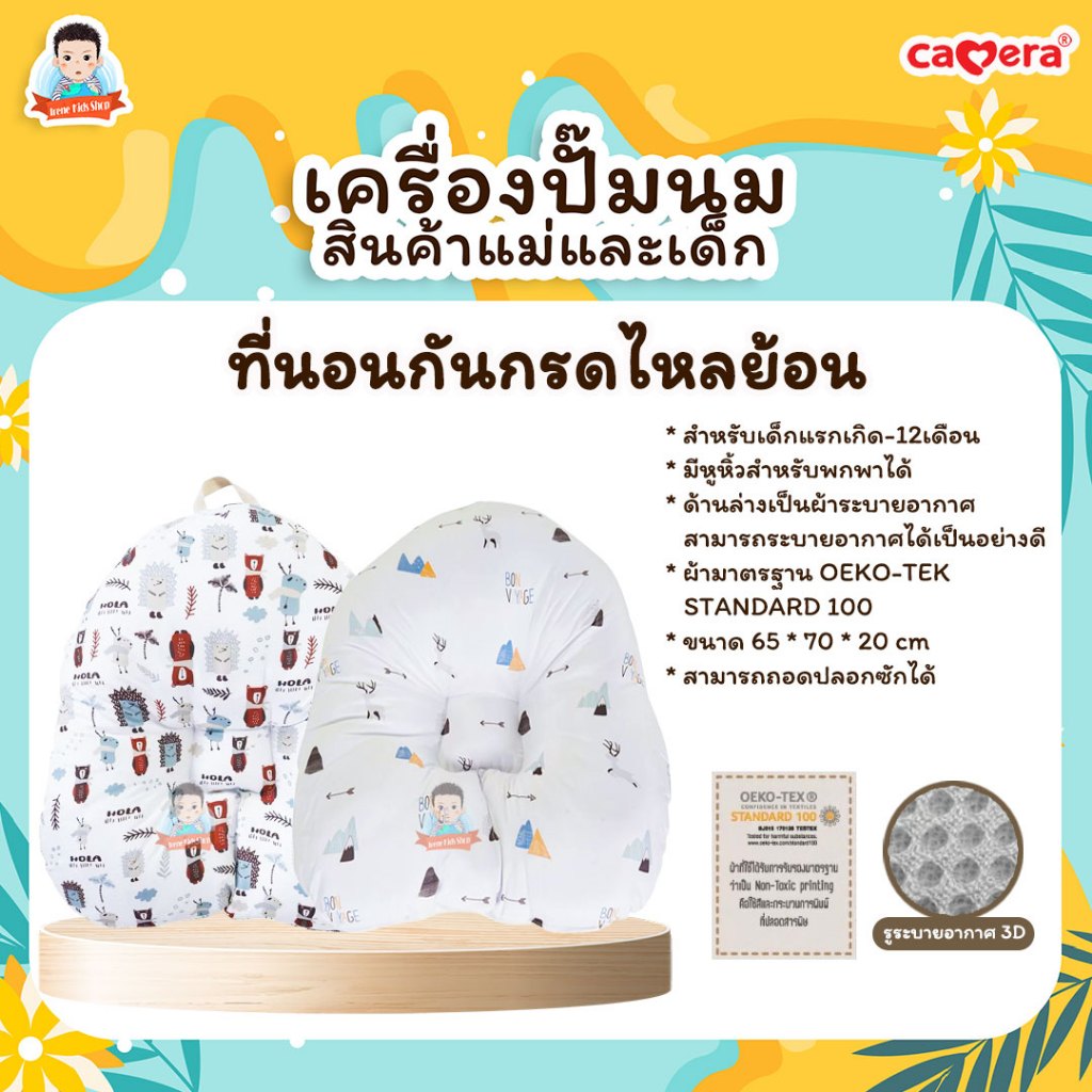 Camera เบาะที่นอนกันกรดไหลย้อน สำหรับเด็กแรกเกิด