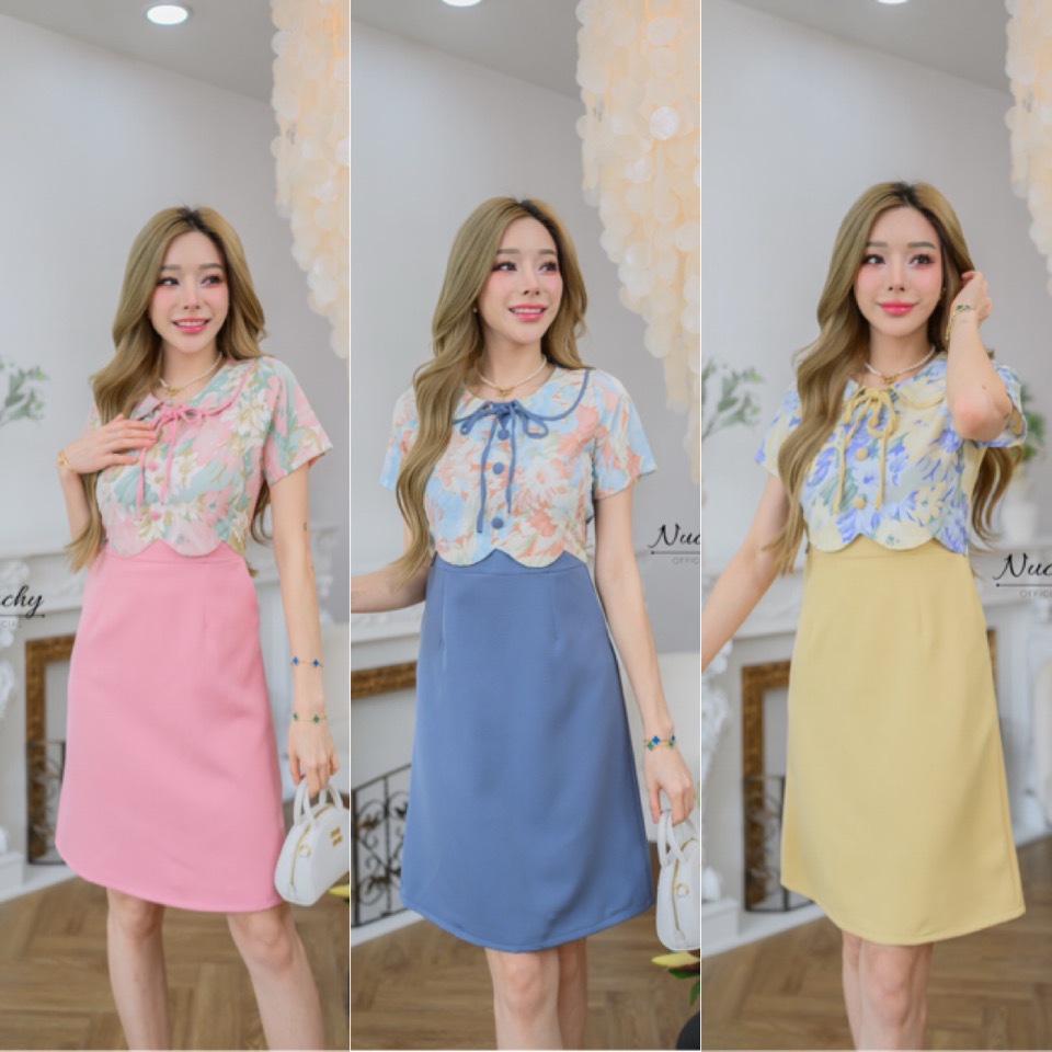 Dress By Papid เดรสทำงาน เดรสแฟชั่น รหัส554