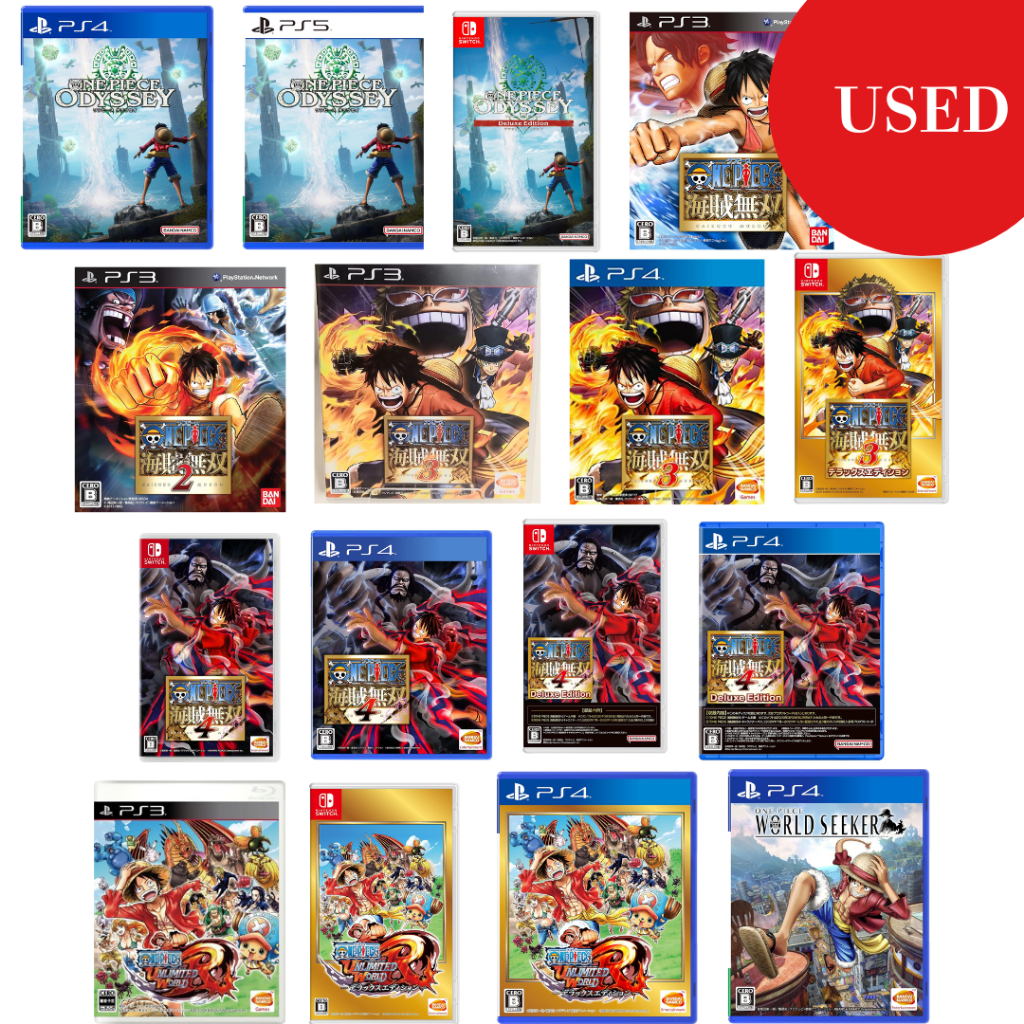 One Piece Odyssey,Pirate Warriors,Unlimited World R,World Seeker,Nintendo Switch Playstation Ps3 Ps4