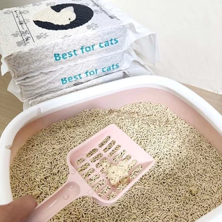 ทรายแมว 6L ทรายแมวผส cat Litter ทรายเต้าหู้ + ทรายเบนโทไนท์ 4ถุง