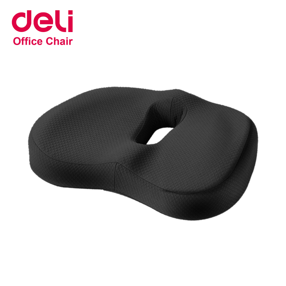 Deli เบาะรองนั่ง เบาะรองนั่งเพื่อสุขภาพ ลดแรงกดทับบริเวณก้น ใช้ได้กับเก้าอี้หลากหลายแบบ Cushion