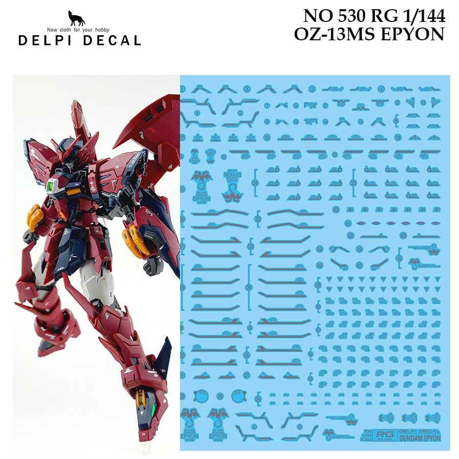 ดีคอลน้ำ [DELPI] 530 RG 1/144 OZ-13MS EPYON GUNDAM WATER SLIDE DECAL