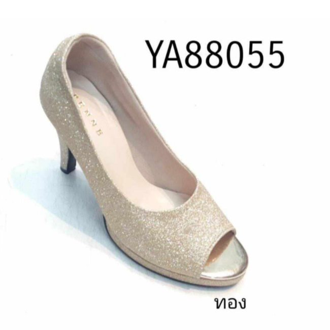 รองเท้าส้นูง รองเท้าcavawiaแฟชั่นทำงาน   หุ้มส้นใส่สบาย