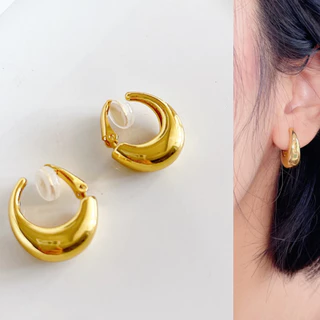 ต่างหูหนีบแบบห่วง ใส่เนียนเหมือนเจาะหู