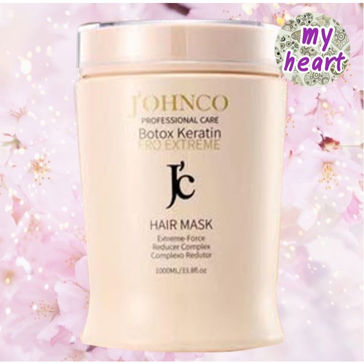 JC J'ohnco Botox Keratin Hair Mask 1000 ml ทรีทเม้นท์ช่วยฟื้นฟูผมแห้งเสีย แตกปลาย