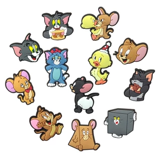 ทอม&เจอรี่ Tom and Jerry ตัวติดรองเท้า อุปกรณ์เสริมรองเท้า ลายTom & Jerry
