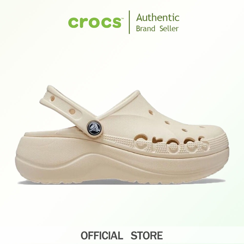 CROCS รองเท้าลำลองผู้หญิง BAYA PLATFORM CLOG รุ่น 20818611S - WINTER WHITE/BONE