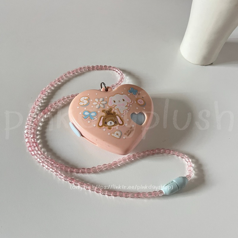 Sanrio Sugarbunnies ชูก้าบันนี่ Kuro usa & Shiro usa Heart Candy jar/ Candy bag ตลับใส่ลูกอม เครื่อง