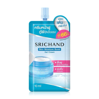 (6ซอง/กล่อง) srichand skin moisture burst gel cream ศรีจันทร์ สกิน มอยส์เจอร์ (โฉมใหม่)
