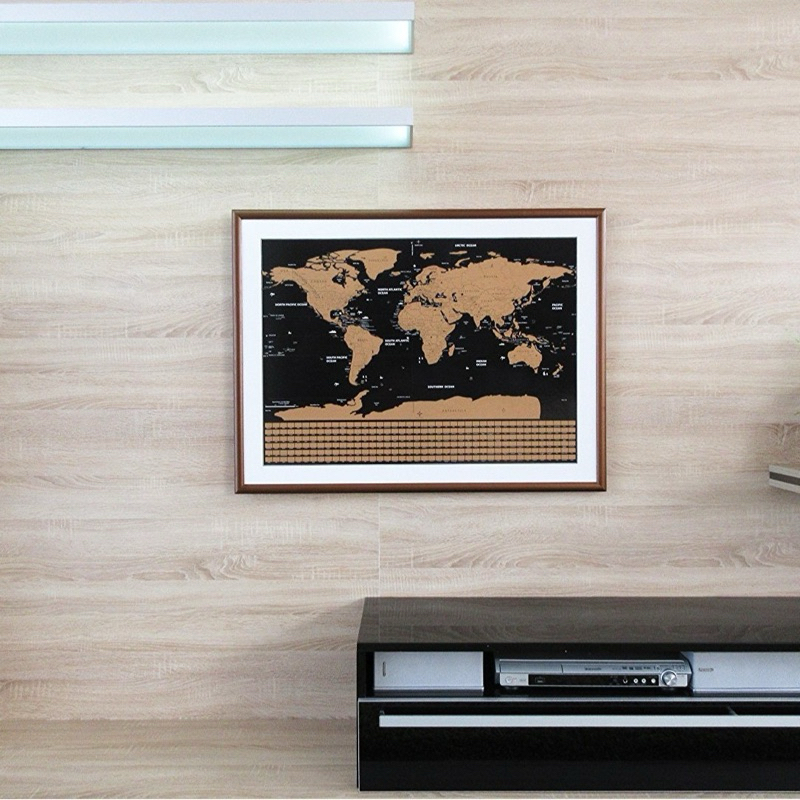 แผนที่โลกขูด Mini Scratch off Map the world Premium with Flags แถม! ปากกาขูด - รูปที่ 2