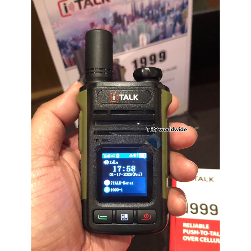 iTalk 1999 วิทยุสื่อสาร POC ใส่ซิม แถมฟรี‼️sim/ซองหัง/หูฟัง สื่อสารไม่จำกัดระยะทาง Type-C Charger