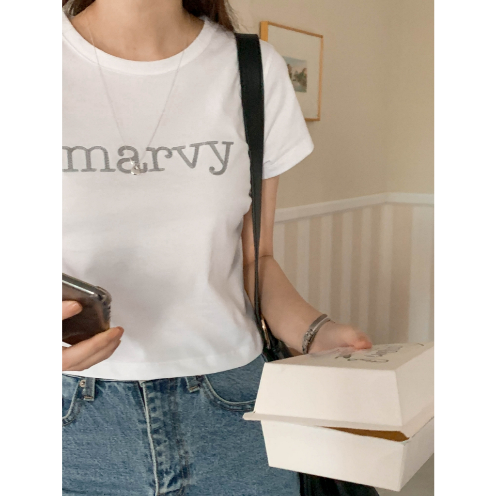 Marvy Chain Logo Tee (Grey)