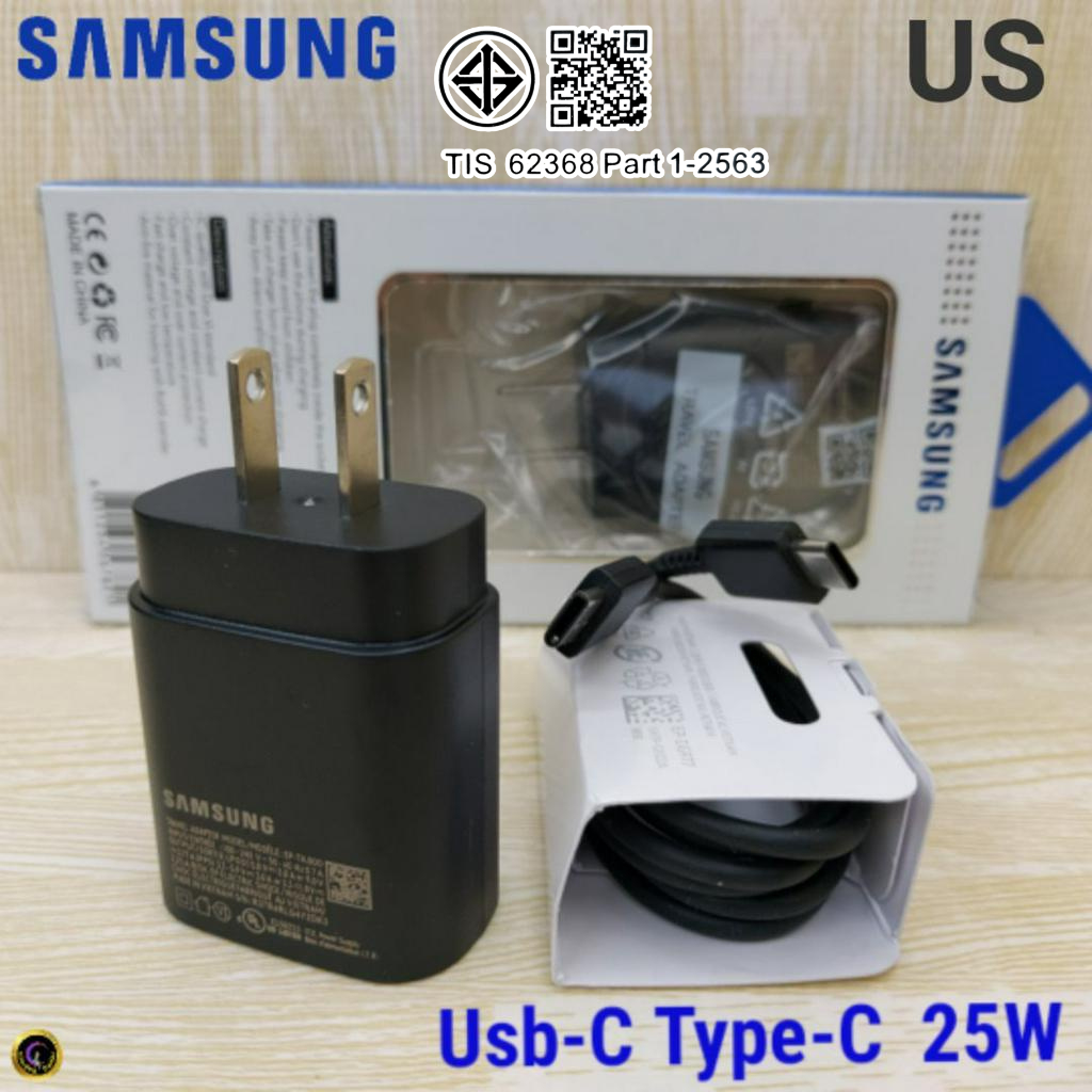 ที่ชาร์จ Samsung  25W Type-C ซัมซุง หัวชาร์จ Us สายชาร์จ 1- 2เมตร Adaptive Fast Charge ชาร์จเร็วด่วน
