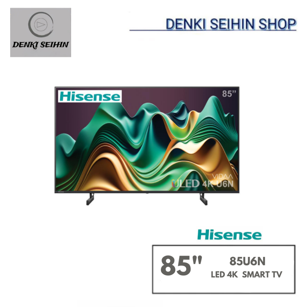 HISENSE LED TV 85" HISENSE (4K, VIDAA) 85U6N