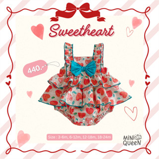 ชุดบอดี้สูทเด็กอ่อน MiniQueen รุ่น Happy Heart (BDS00153)