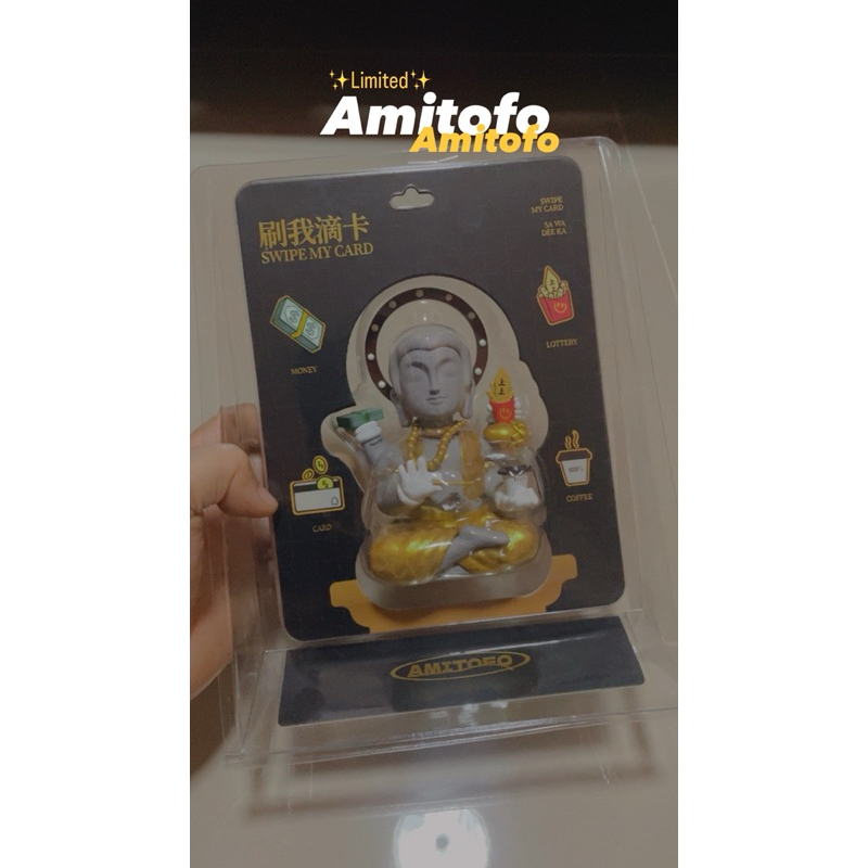 หลวงเจ๊ รุ่น 📣Swipe my card หลวงเจ๊ลิมิเตด amitofo limited arttoy พร้อมส่ง