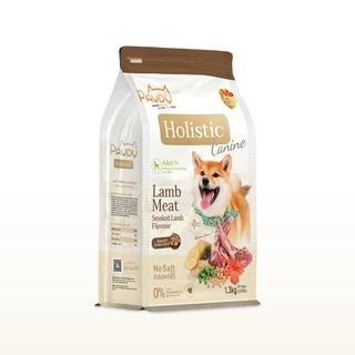 Pawdy Holistic Smoked Lamb 2.5 และ 8 กิโลกรัม สำหรับสุนัขโต อายุ 1 ปีขึ้นไป สูตรเนื้อแกะรมควัน