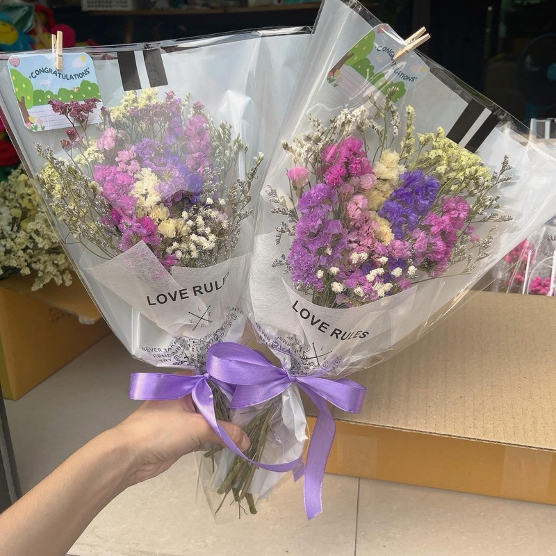 [พร้อมส่ง ] ช่อดอกไม้แห้ง ปัจฉิม รับปริญญา เเละโอกาสต่าง ๆ 🎀🎓
