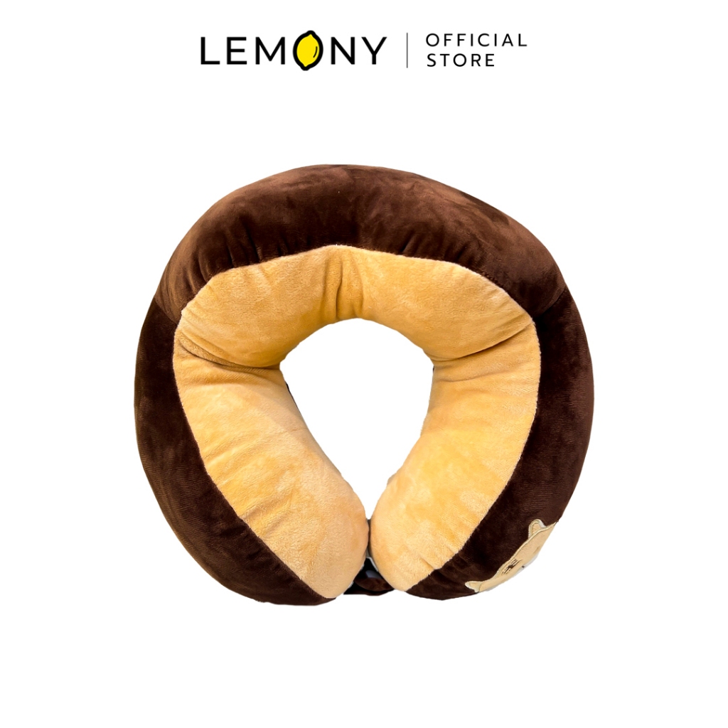 LEMONY Dual-color animal series U-shaped pillow หมอนรองคอรูปตัวยู ทูโทน ซีรีย์น้องสัตว์สุดคูล (เสือ) ขนาด 270 กรัม