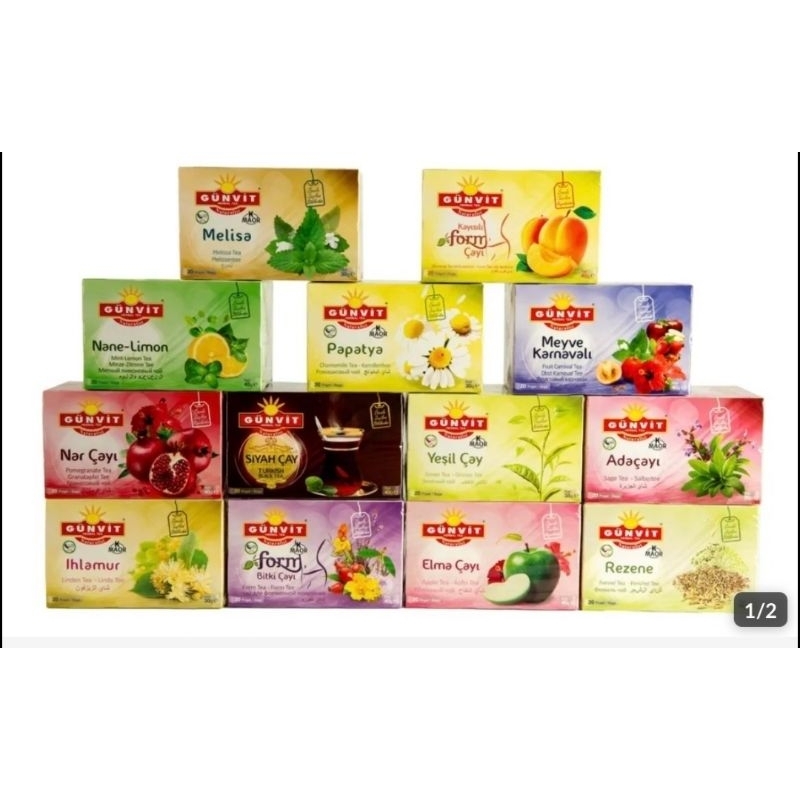 ชาชนิดต่างๆนำเข้าจากประเทศตุรกีโดยตรง1กล่องบรรจุซอง 20 ซอง ราคา ถูกที่สุด ดีลบีเคเค แกลเลอรีภาพที่ 2