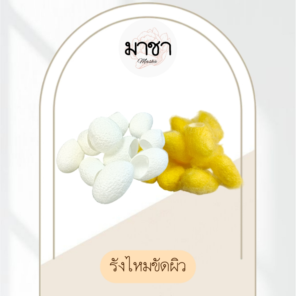 มาชา รังไหมธรรมชาติ รังไหมขัดผิว