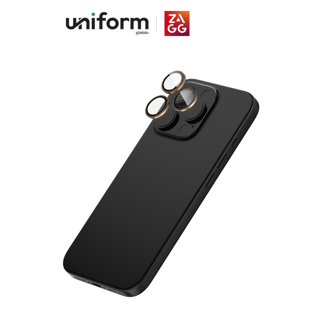 เลนส์กันรอยกล้อง ZAGG Camera Rings for iP 16 Pro / 16 Pro Max - Beige Gold
