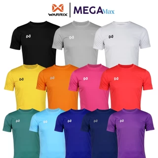 เสื้อกีฬา WARRIX FBA071 FBA571 ผ้าไมโครเรียบ คอกลม แขนสั้น สีพื้น WA-251FBACL01