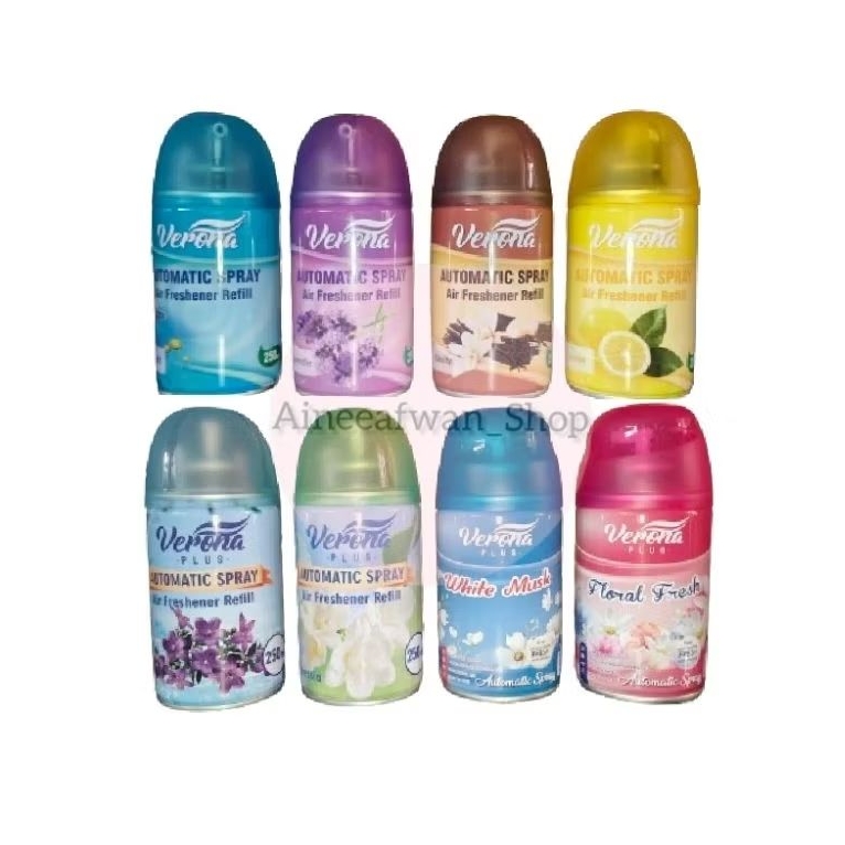 💐​พร้อมส่ง 10 กลิ่น  รีฟิล สเปรย์​ Verona automatic refill spray 250 ml.