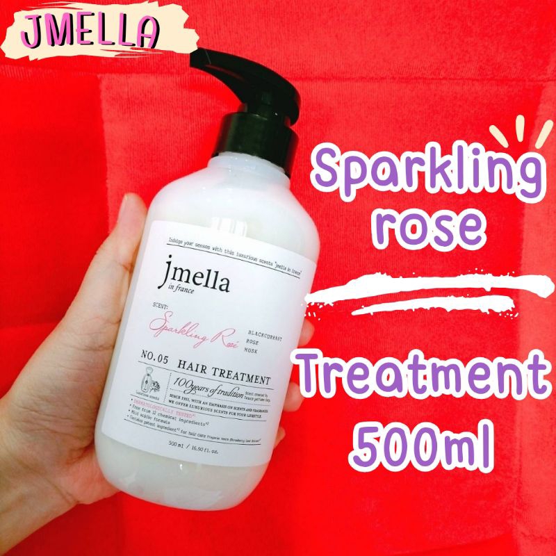 💥เก็บโค้ดส่วนลดทักเเชท 💥🌸Jmella in France Sparkling Rose treatment 500ml 🌸 กลิ่นสปาร์คลิ่ง โรส กลิ่น