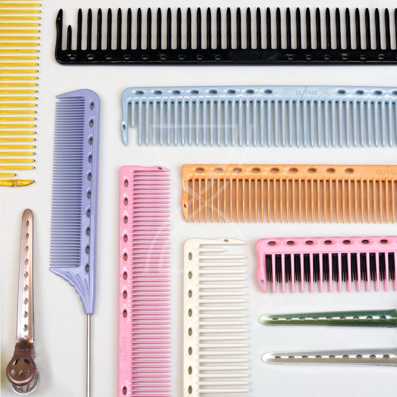 (พร้อมส่ง/ของญี่ปุ่นแท้)YS Park YS-407 Even Fine Tooth Cutting Comb หวีตัด ซอย แบ่งผมมีฟันแบนยาวเล็กน้อย ระยะห่างเท่ากัน - รูปที่ 4