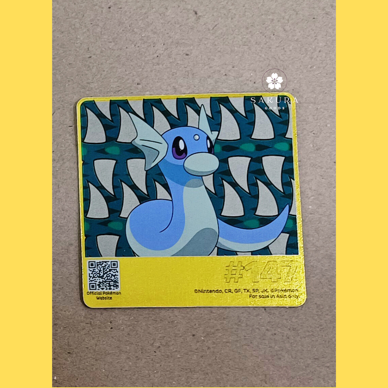 [พร้อมส่ง/ลิขสิทธิ์แท้] การ์ดโปเกมอน โอริโอ  Oreo x Pokémon Pokemon 147 มินิริว Dratini