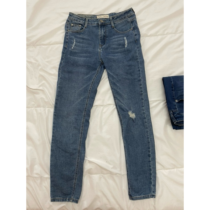 กางเกงยีนส์ แบรนด์ pazada มือสอง ไซส์ M เอว 27-28