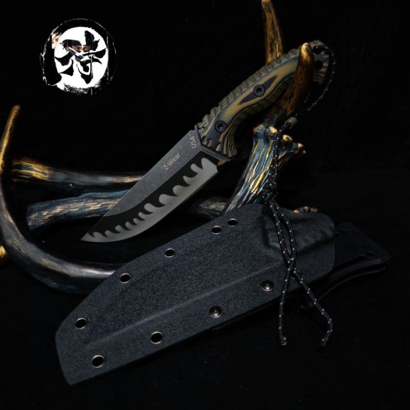 มีด​เดินป่า​มีด​ Miller ​Bros.Blasses​วัสดุใบมีด: M390​ ด้ามจับ​ G10​ซอง​ kydex​