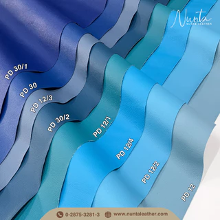 PD หนังเทียม PVC กันน้ำ สีสันสดใส หนังเกรด A งานเฟอร์นิเจอร์ทุกประเภท โทนฟ้า