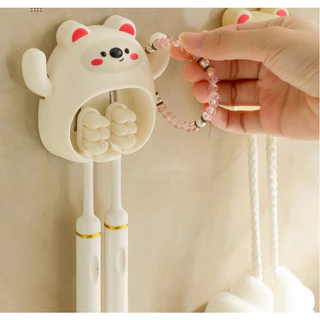 ที่แขวนแปรงสีฟัน​ติด​ผนัง​ แปรงสีฟันติดผนัง ที่เแขวนแปรงสีฟัน​ อุปกรณ์จัดเก็บในห้องน้ำ